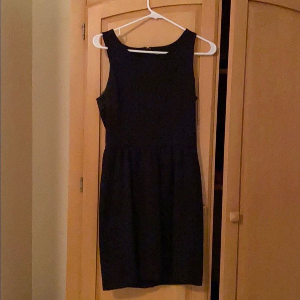 Black polk a dot dress